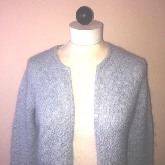 OZOC-Soft Blue/Green Sweater/Cardigan- M - Picture 2 of 8